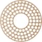 Ekena Millwork Fink Wood Fretwork Pierced Ceiling Medallion, Alder, 24"OD x 8 3/4"ID x 1/4"T CMWP24X24X0250FFAL - alternate 3